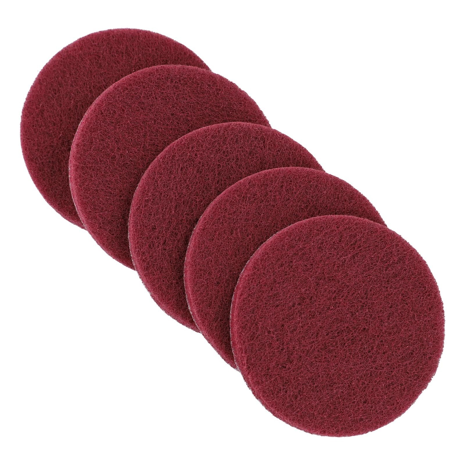 5x/set Nylon Polishing Pad 4 Cleaning Cloth Scrub Pad Industrial Scouring Pads