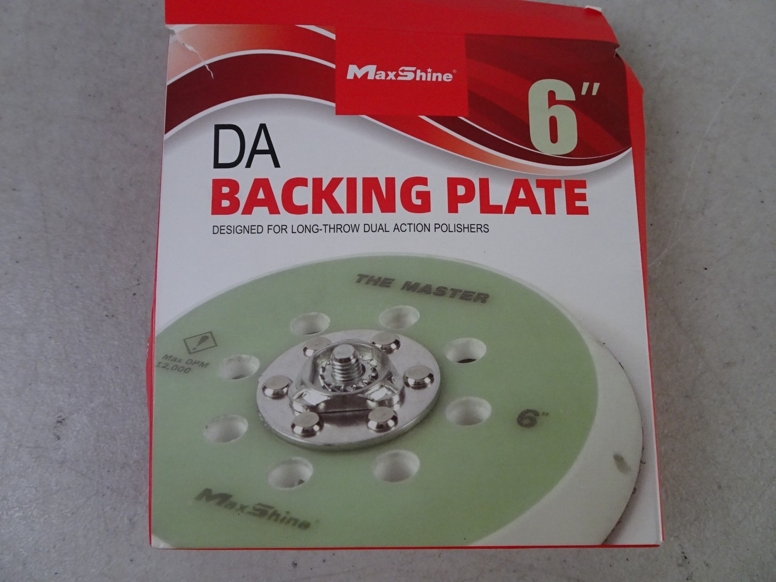 6” Hook & Loop Dual Action Backing Plate – Universal Fit for High Speed DA