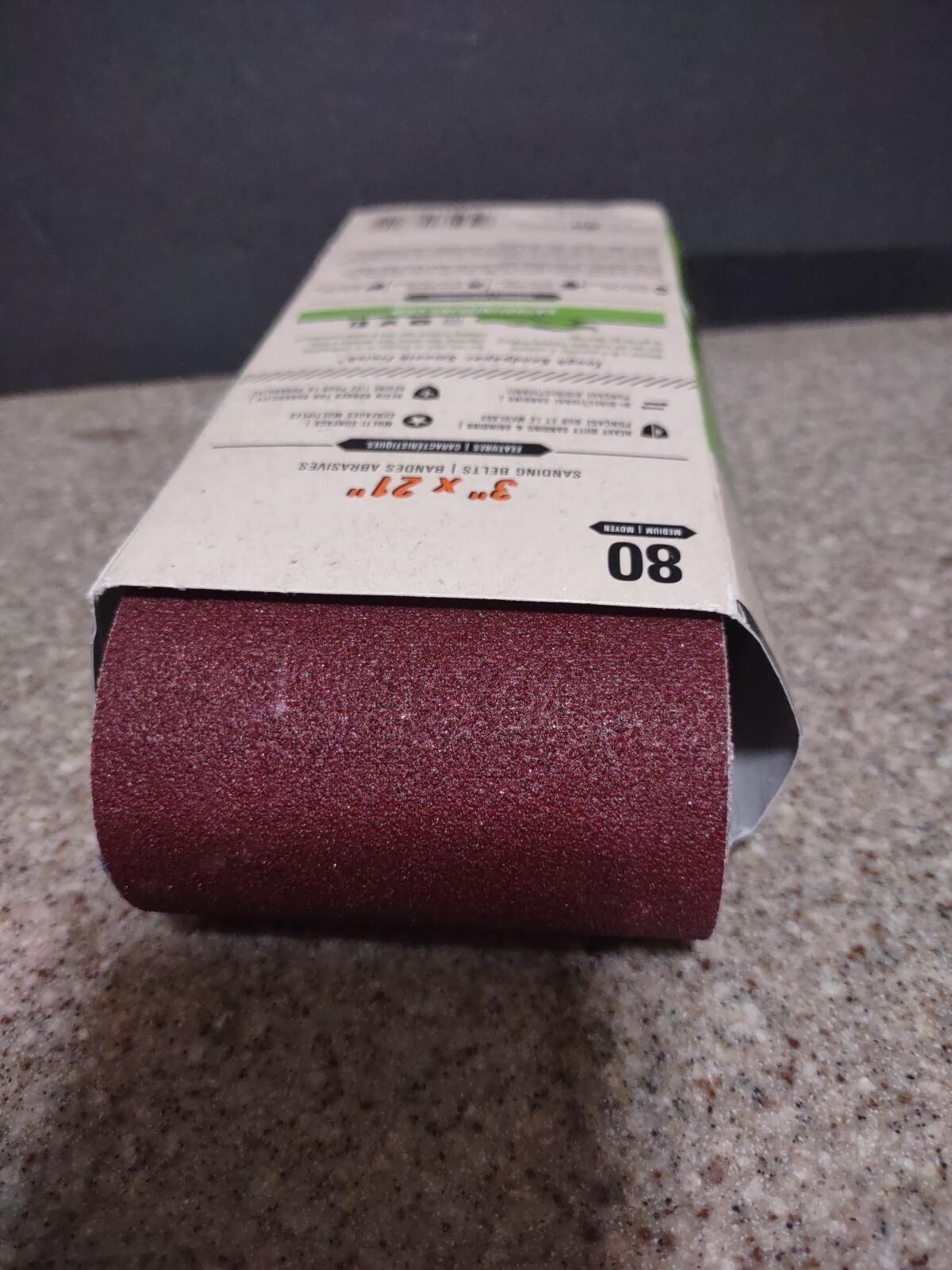 Gator 3″ x 21″ Red Resin Aluminum Oxide Sanding Belts 80 Grit 5 Pack
