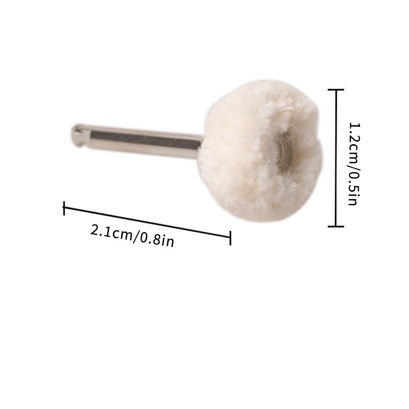 20 Pcs Polishing Wheel Wool Cotton Polishing Brushes Polishers for Rotary