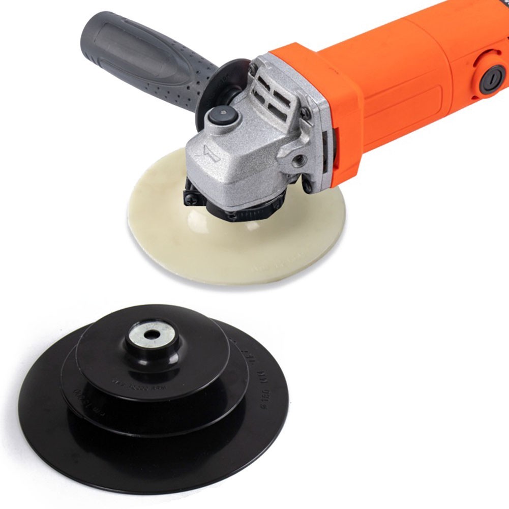 Black/White Plastic+Metal Backing Pad for 4Inch Fibre Discs with Lock Nut