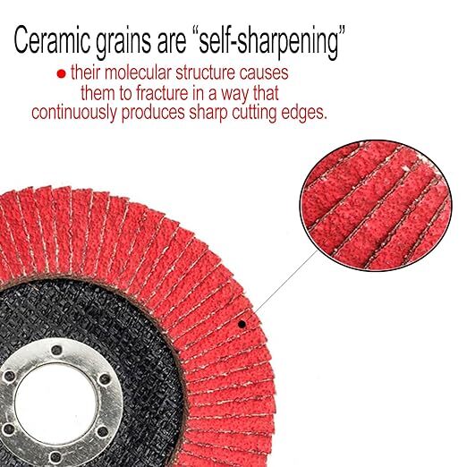 High Performance Ceramic Flap Disc Sanding Grinding wheel- 115mm 40 Grit 20 PACK