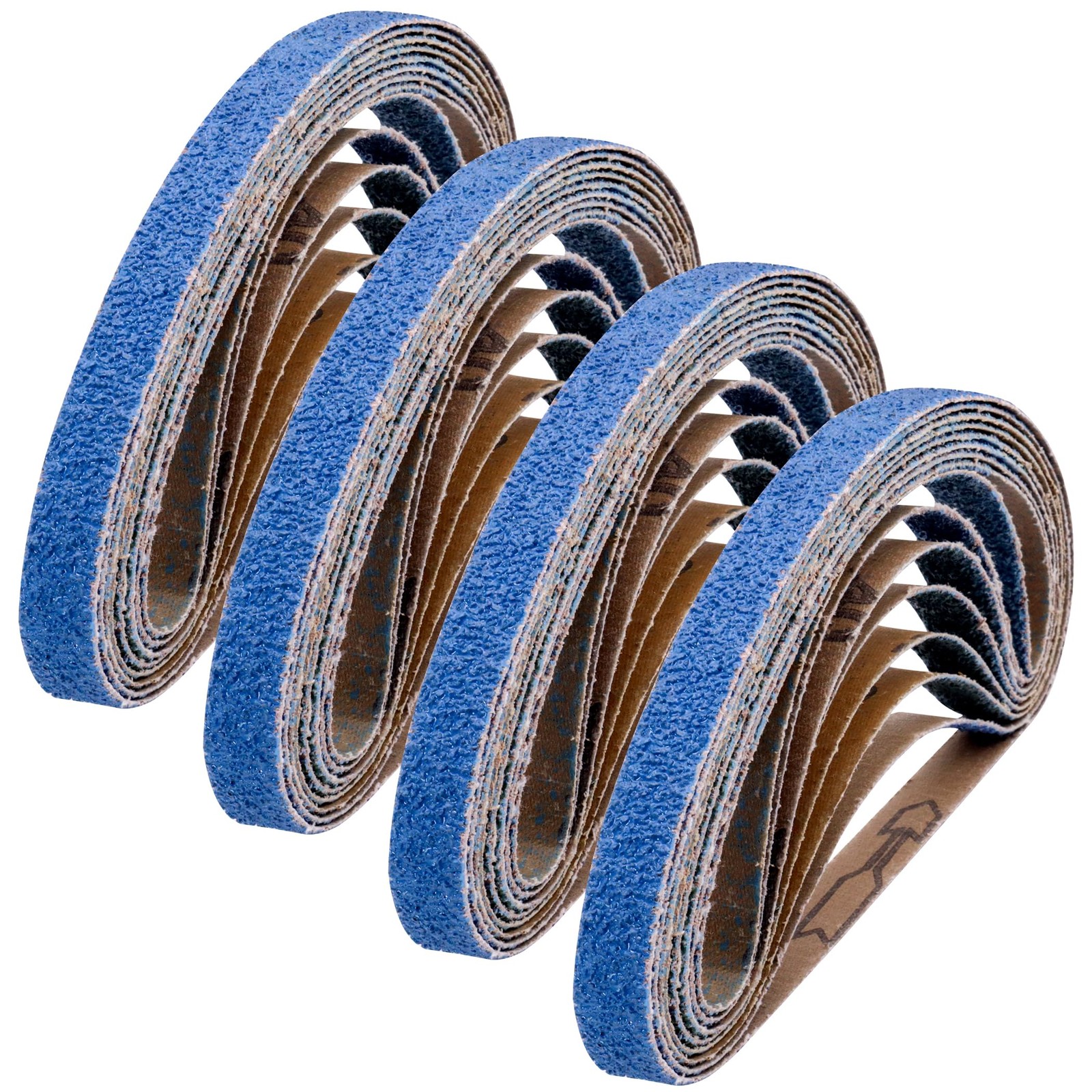 40Pcs 1/2 x 18 Inch Zirconia Sanding Belts, 80 Grit 1/2 x 18 Sander Belt for …
