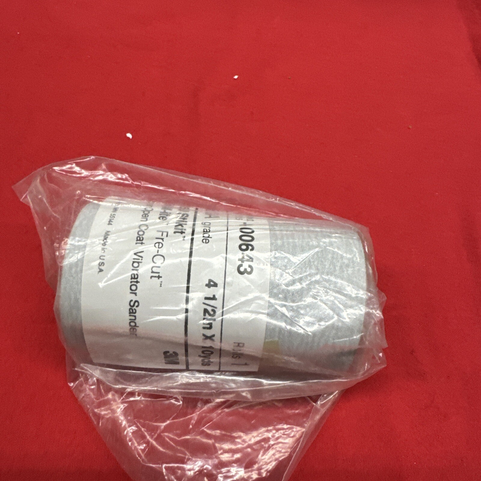 051115–00643 150 A grade 4 1/2 x 10 yards 3M sandpaper