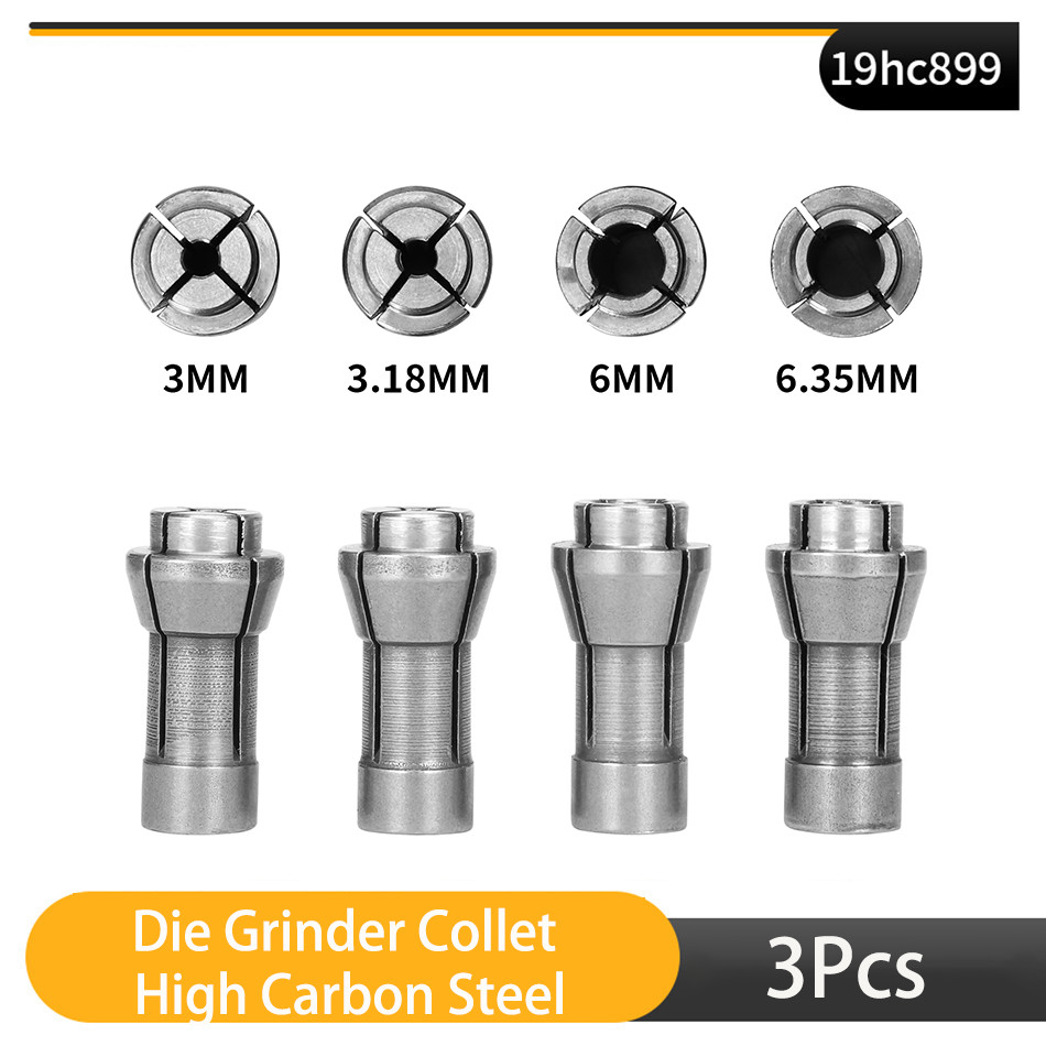 3-6.35mm Die Grinder Collet High Carbon Steel Engraving Machine Chuck Clamping