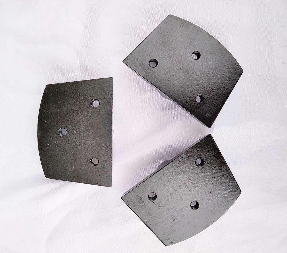 3-Pack Trapazoidal Diamond Grinding Discs for Concrete | Grit 30# Medium Bond