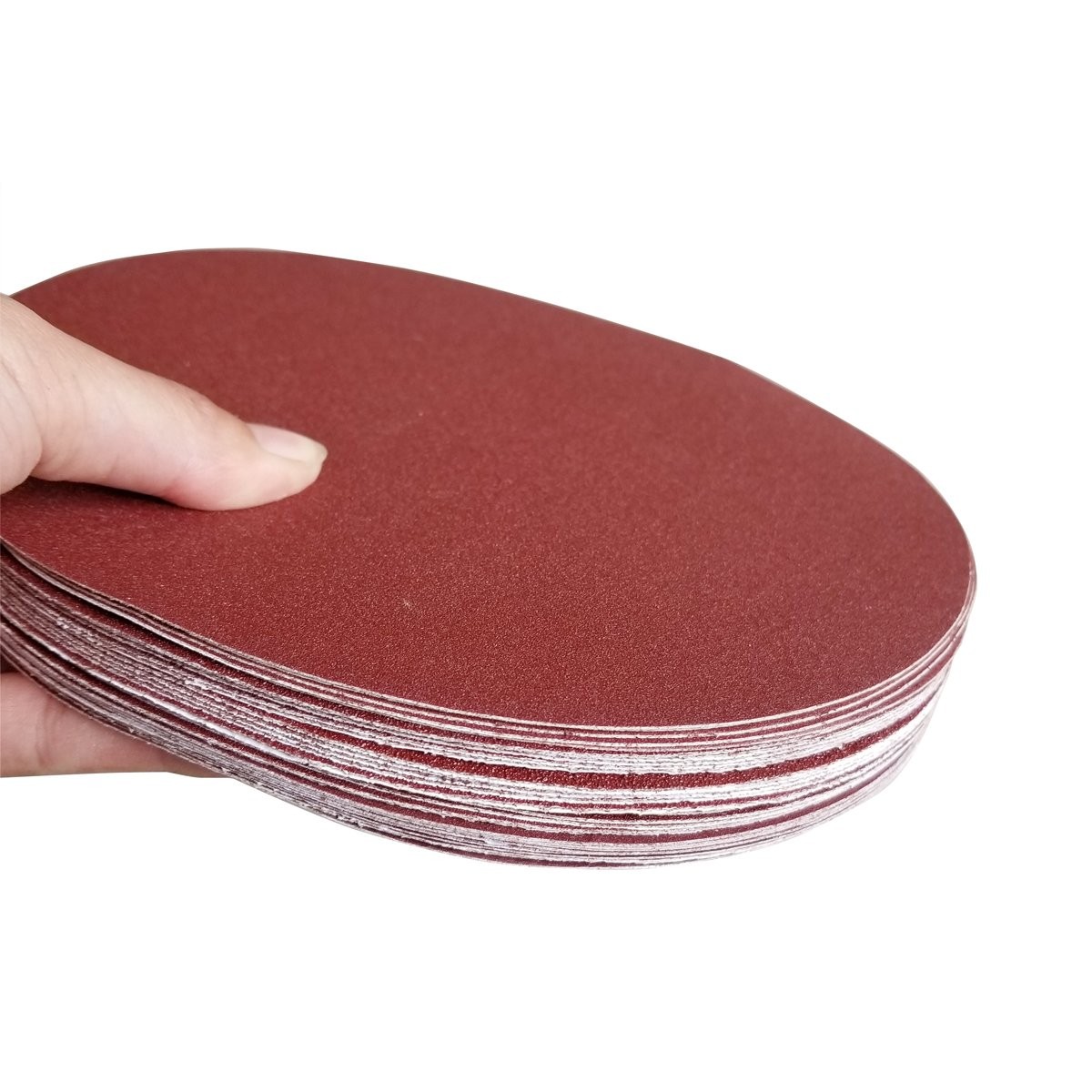 30 Pcs 8inch Nohole Psa Aluminum Oxide Sanding Disc Self Stick5 Each Of 80 100