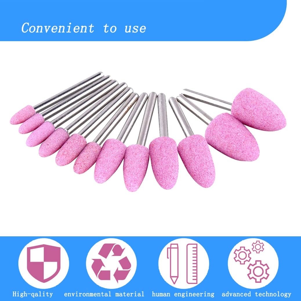 24 Pcs Rotary Grinding Stone Bits, Abrasive Mounted Stone Sharpening Bit Set …