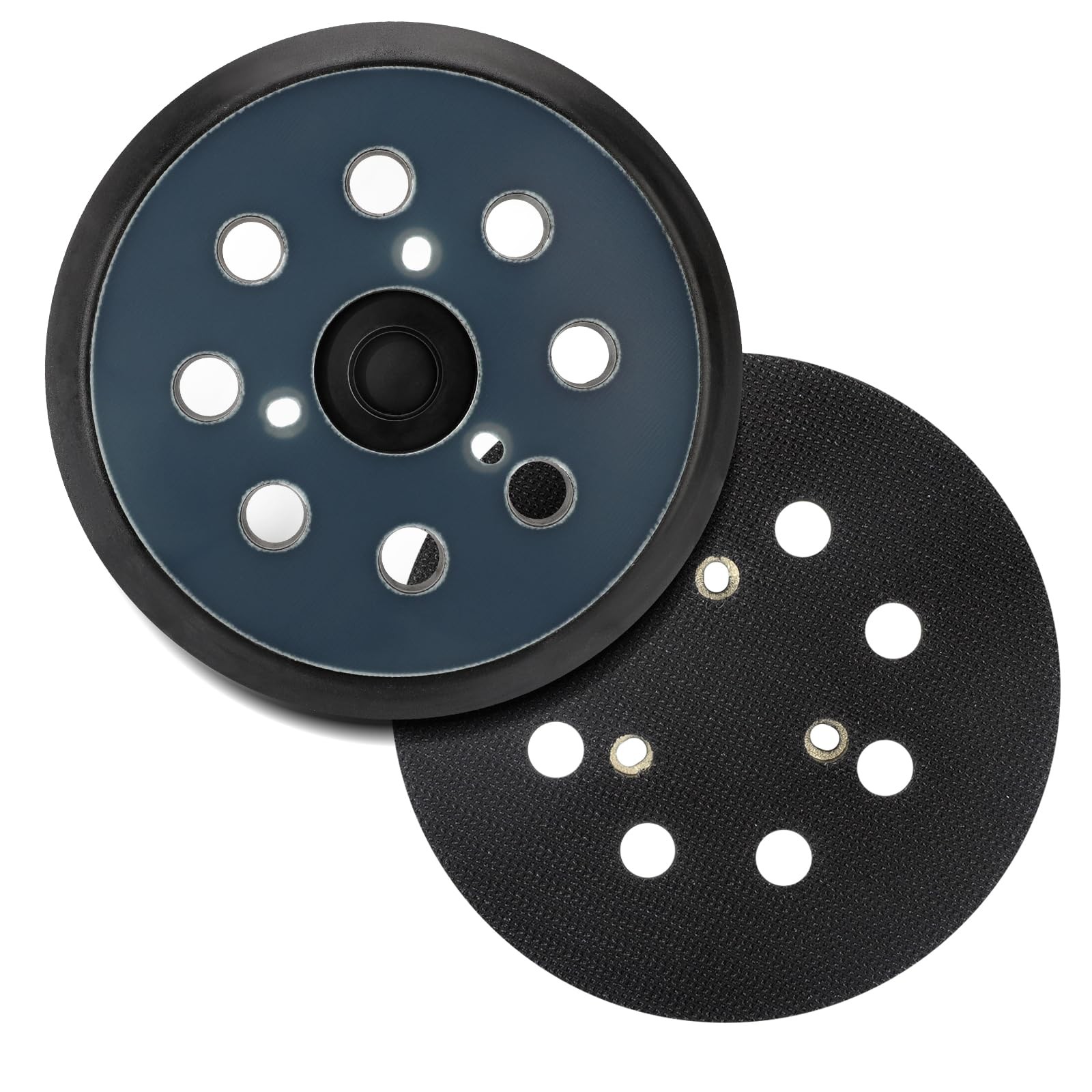 2 Pack 5″ 8 Hole Hook & Loop Sander Replacement Pad for DeWalt/Makita/Porter …