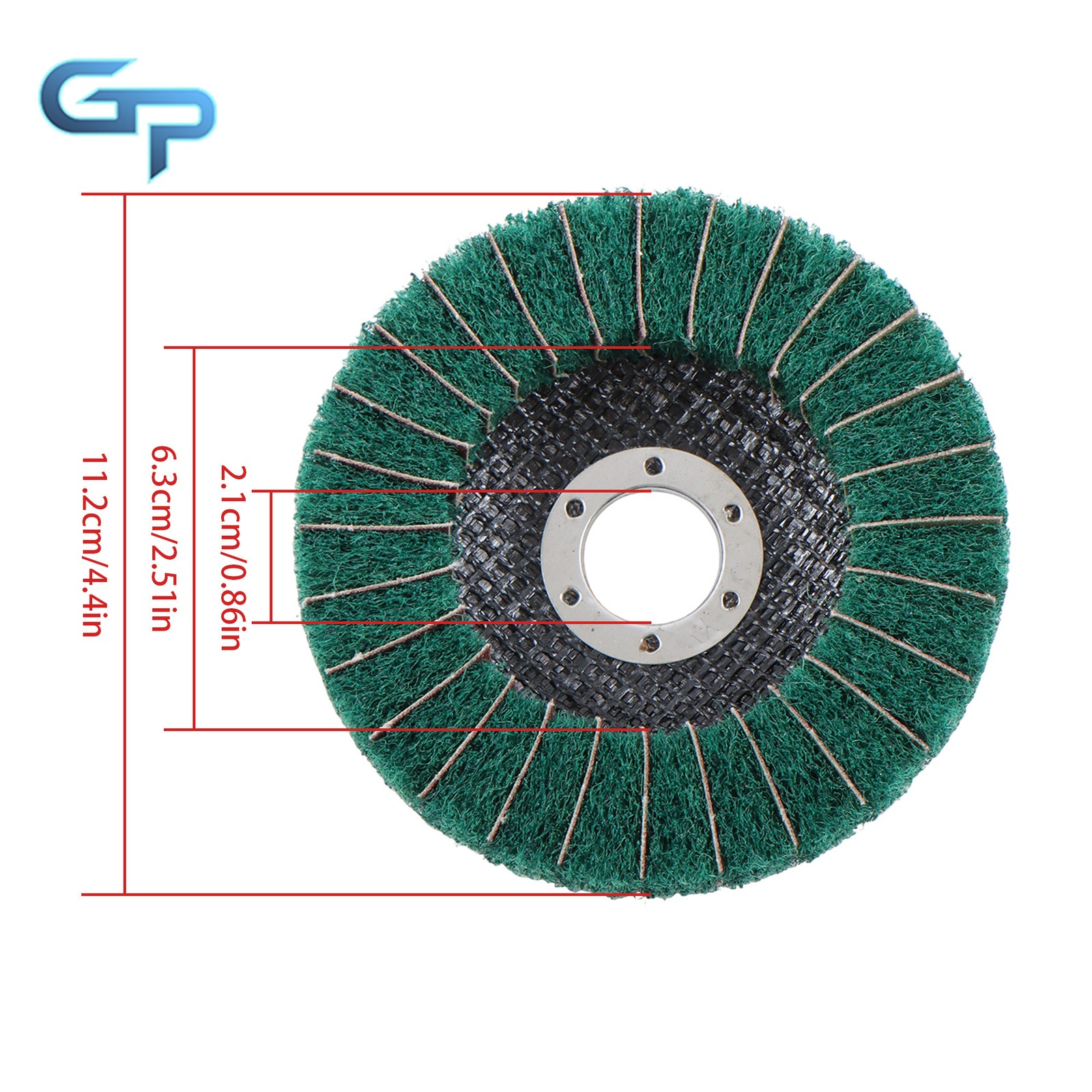 10Pack 120 & 240 Grit Scour Flap Discs 4.5Inch for Angle Grinder (4-1/2″ x 7/8″)