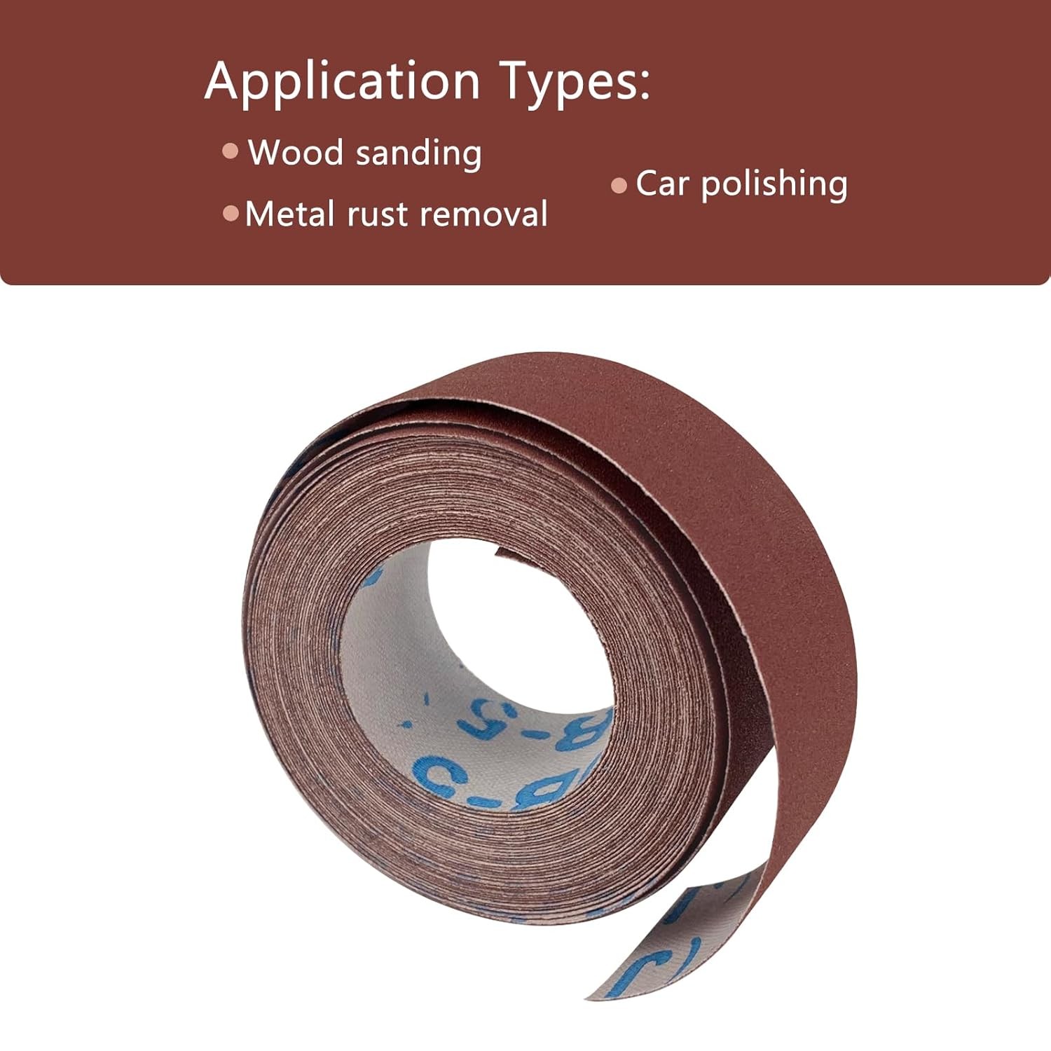 320 Grit Emery Cloth Sandpaper Roll 1″x19ft for Wood, Metal, Automotive Wet #262