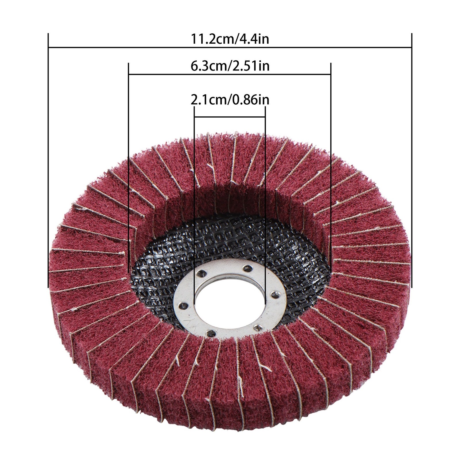 10 Pack: 4-1/2″ x 7/8″ Scour Flap Discs Grinding Sanding Discs (120 & 240 Grit)
