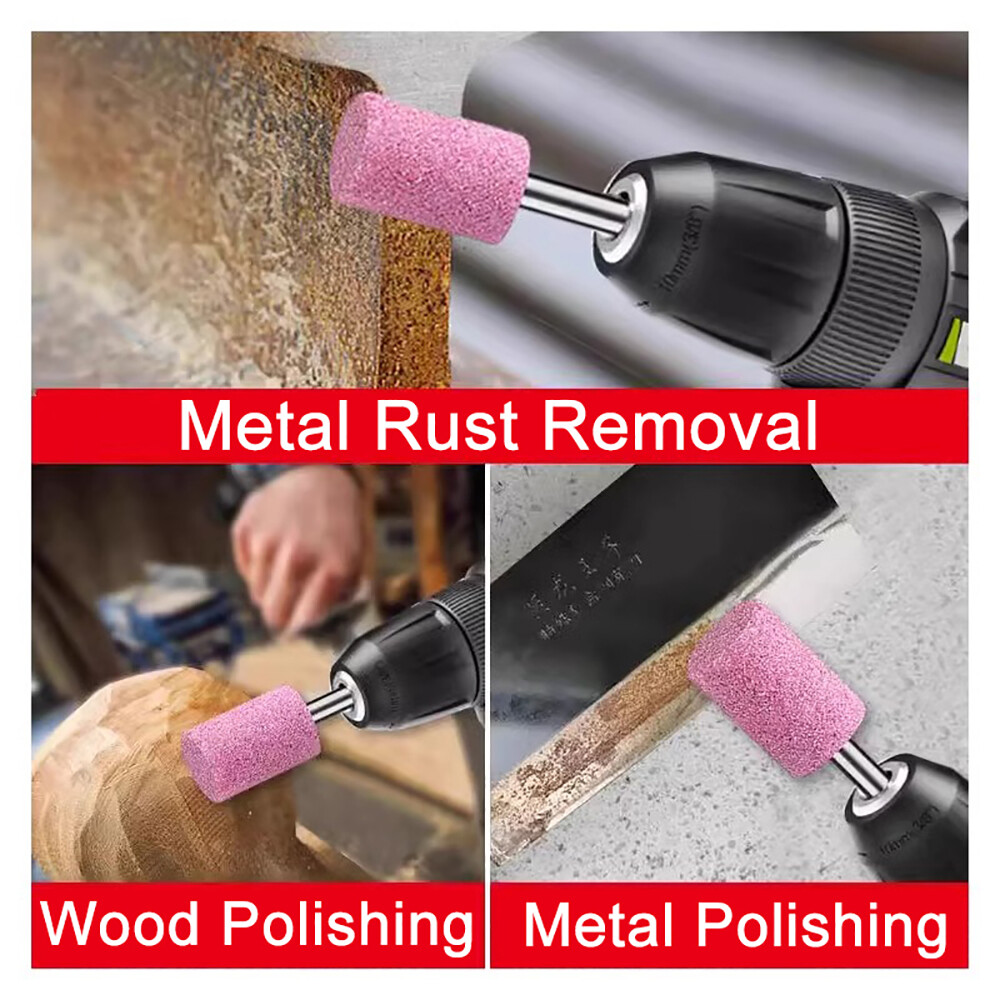16mm-30mm Rotary Grinding Mounted Stone Point Abrasive Wheel 6mm Shank For Drill