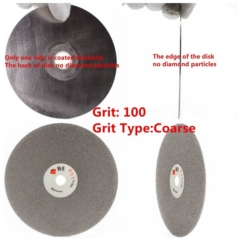 4″ in Grit 80-3000 Diamond Grinding Discs Flat Lap Disk Lapidary Tools for Stone