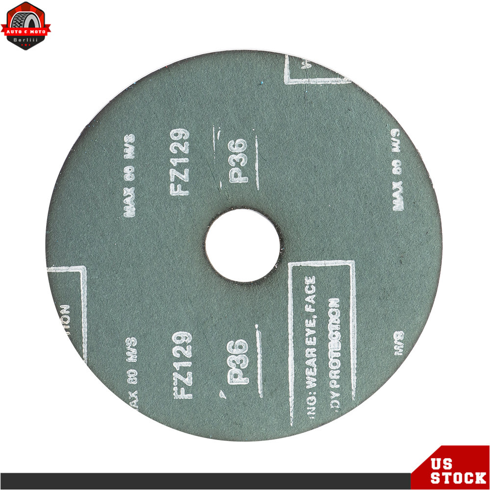 25Pack 24 Grit & 36 Grit Zirconia Resin Fiber Disc Grinding And Sanding Discs