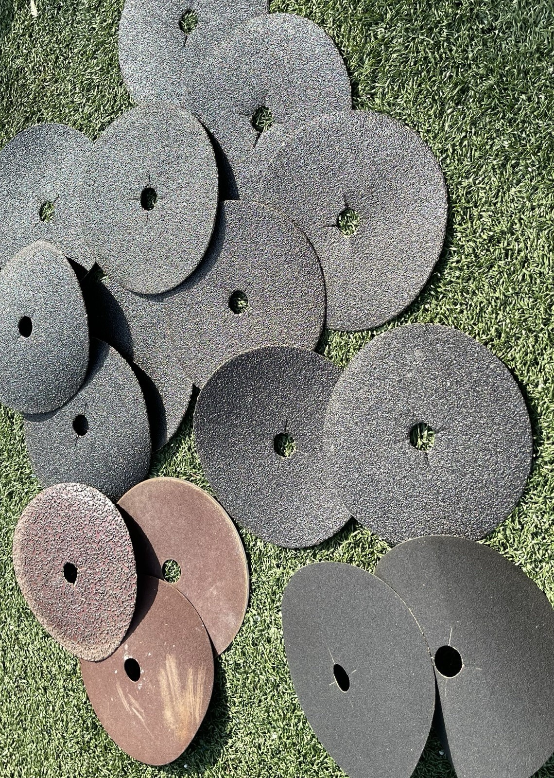 6.5” Sanding Disc Lot Carborundum Silicon Carbide Floor Sander 16pc