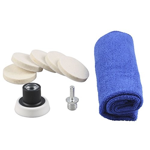 2Inch Car Felt Polishing Buffing Pad, 8pcs Polishing Sanding Discs, Felt