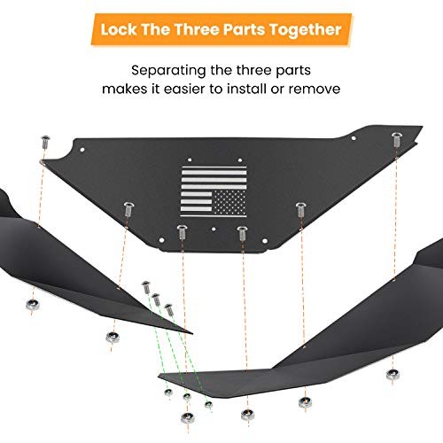 Rear Inner Fender Liners for Jeep Wrangler JK JKU 4WD 2007 JK – Rear (US Flag)