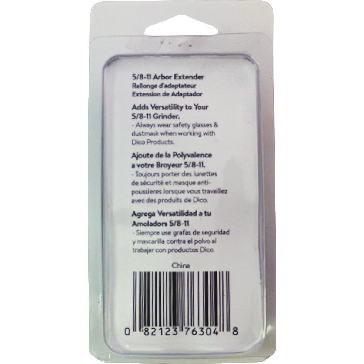 Dico 5/8 In.-11 x 5/8 In.-11 Angle Grinder Arbor Extender 7600304 Dico 7600304