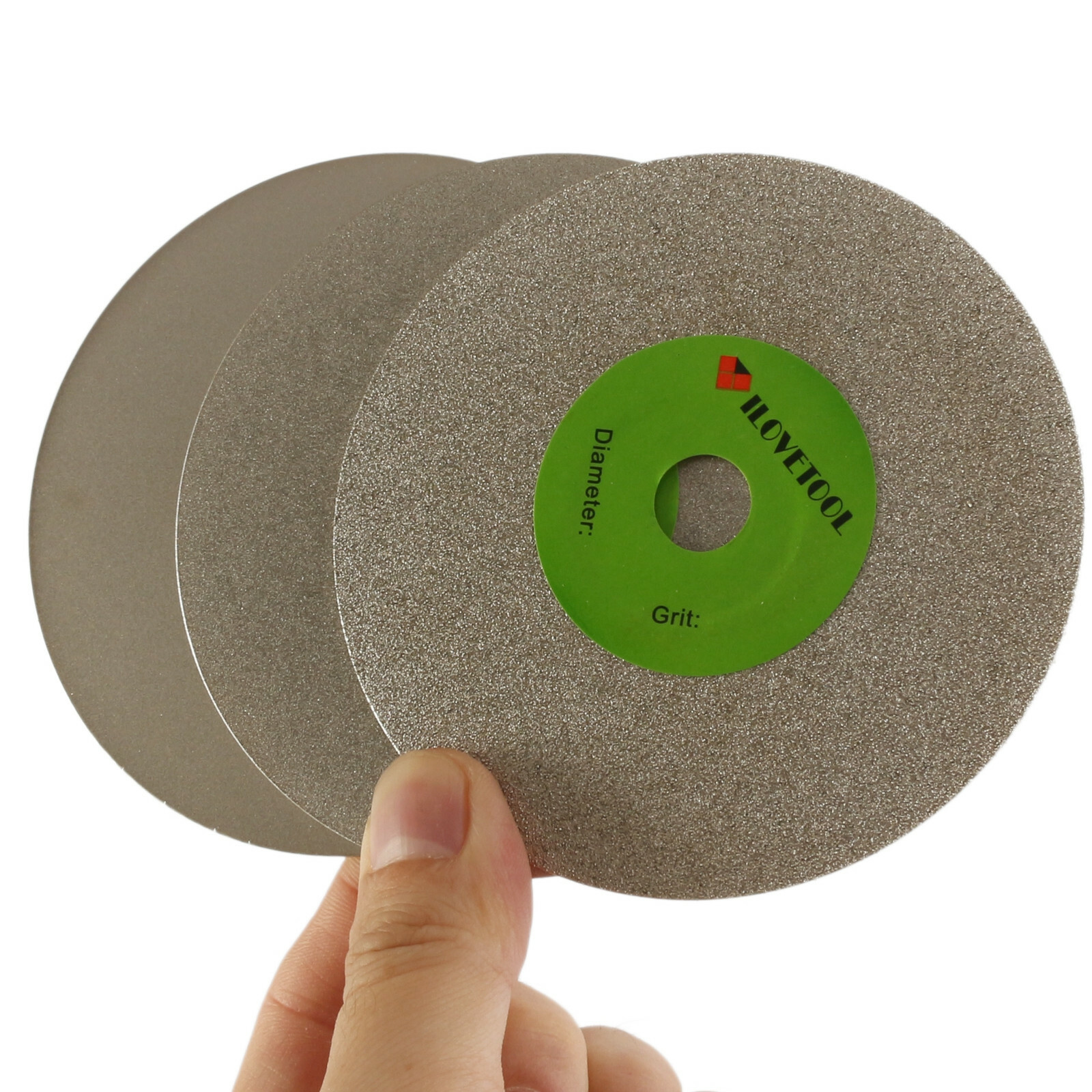 3Pcs 100mm 4 inch Diamond Grinding Disc Flat Lap Disc Stone Tools 600 Grit Fine