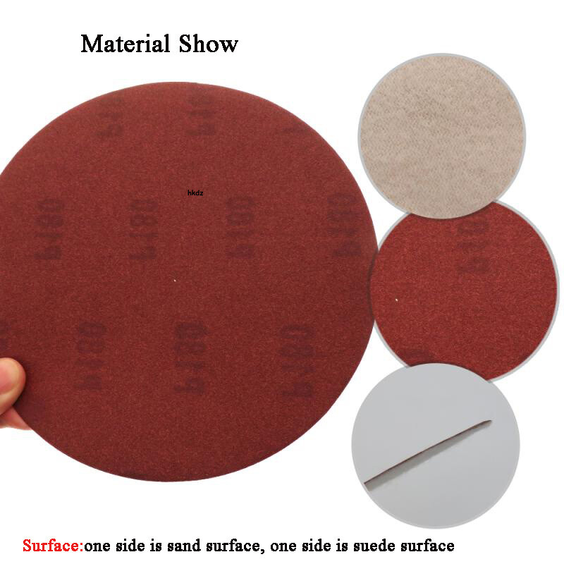 180mm Sanding Discs Hook&Loop 7 Inch Orbital Sandpaper Sander Pads 40#-2000 Grit