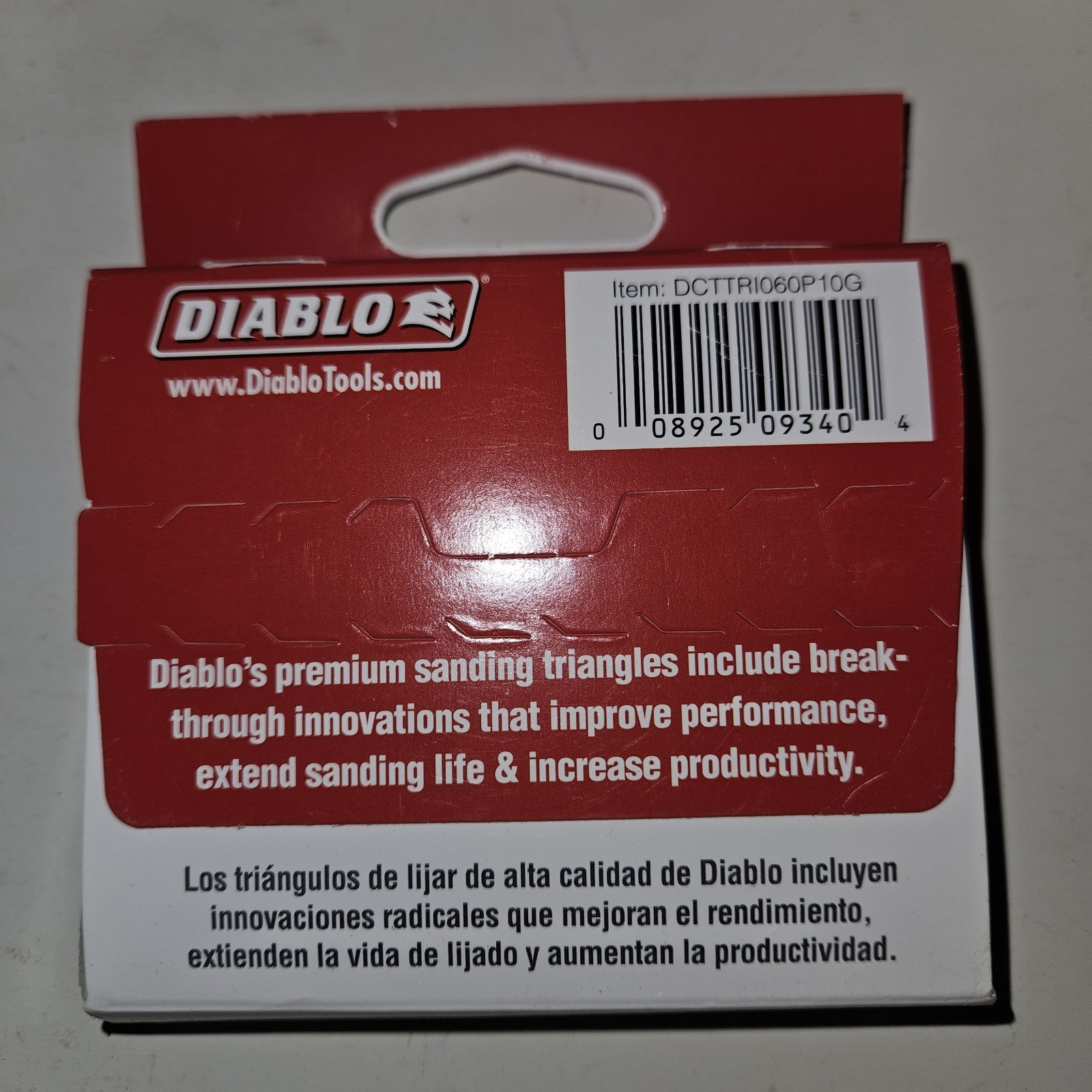 Diablo sandpaper 10 sheets 2-7/8 x 2-7/8 triangular Sanding sheets StickFast