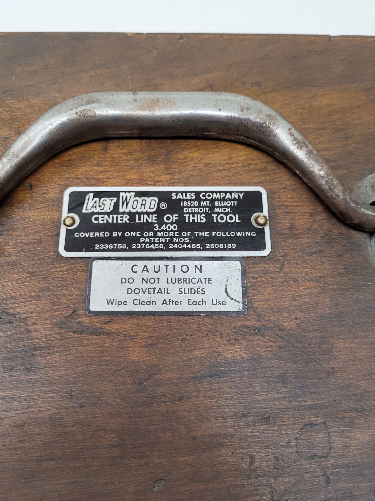 Last Word Radius Angle Dresser Centerline 3.400