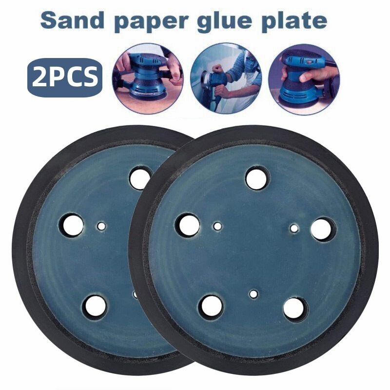 2Pcs 5 inch 5 Hole Hook Loop Sander Pad For Porter Cable 13904 13909 332 333 334