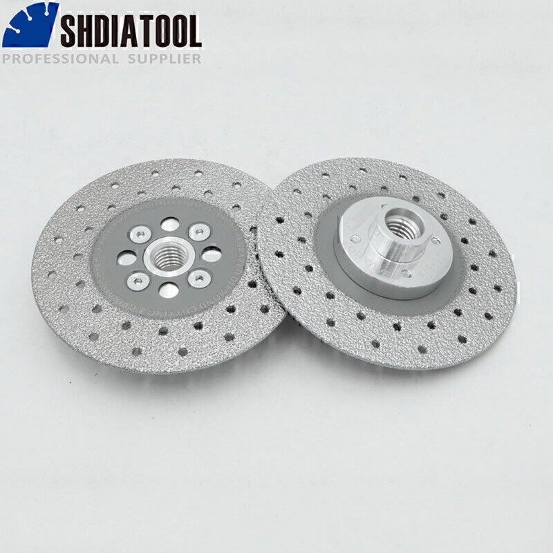 SHDIATOOL 4.5” Vacuum Brazed Diamond Cutting Grinding Wheel Grinder Blade 5/8