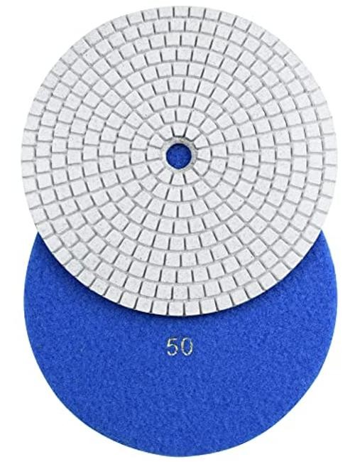 7 Step 7″ Wet Diamond Polishing Pads Abrasive Set, Great for Granite 7 Inch
