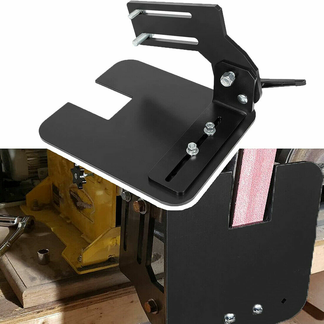 2×72″ Knife Bevel Grinding Jig Tool Rest OBM Belt Grinder Tilt Table Flat Platen