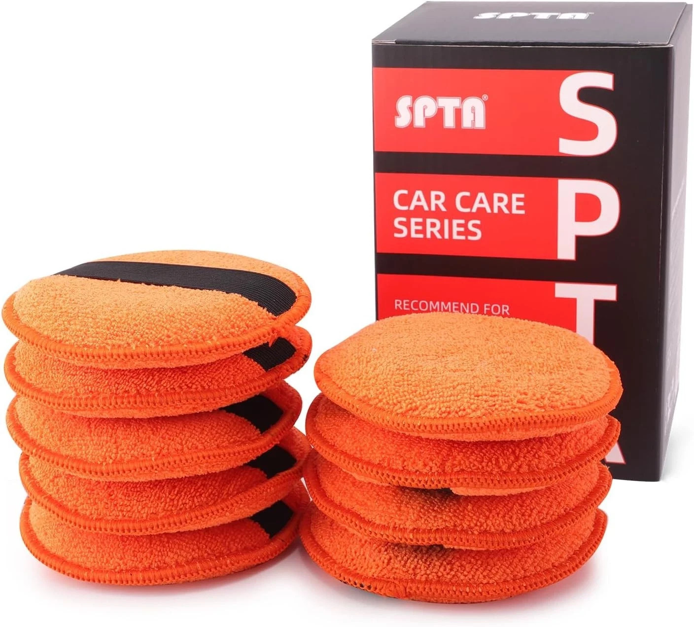 Microfiber Applicator Pads, 9Pcs 5 inch Car Wax Applicator Hand Polishing