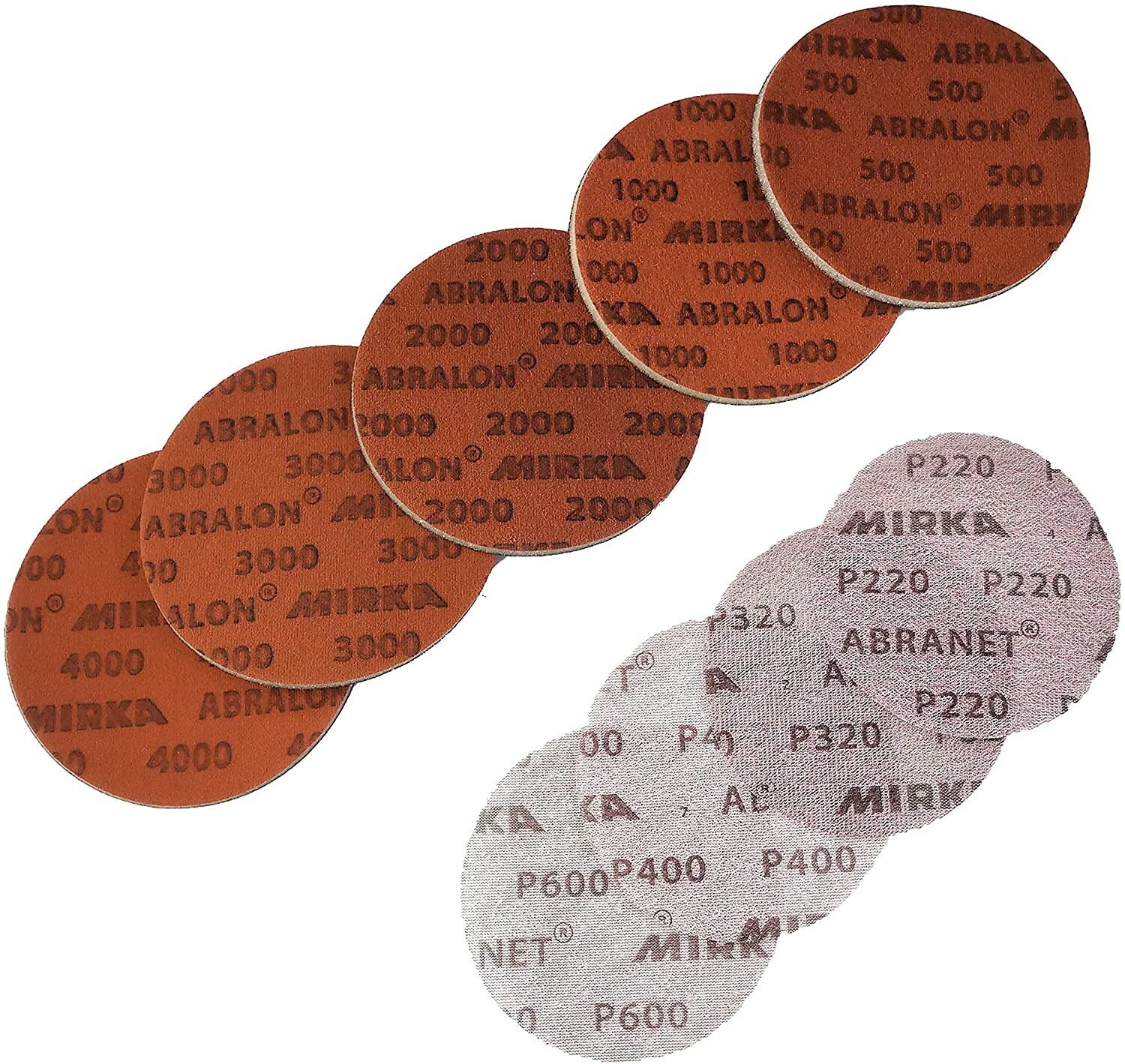 Sanding Assortment Pack – Abralon and Mirka Abranet Round Sanding Pads