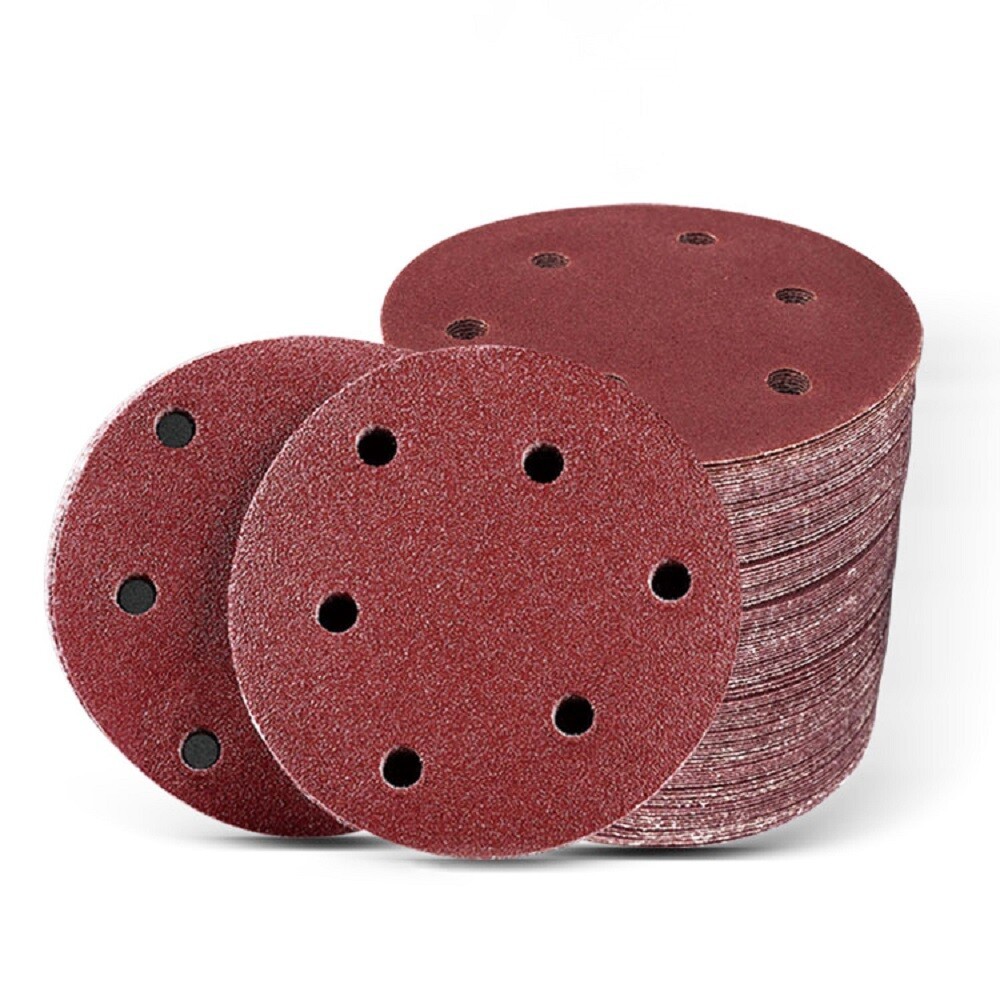 125mm 5 Inch Sanding Disc 6 Hole Sandpaper 40-800 Grit Orbital Sander Polish Pad