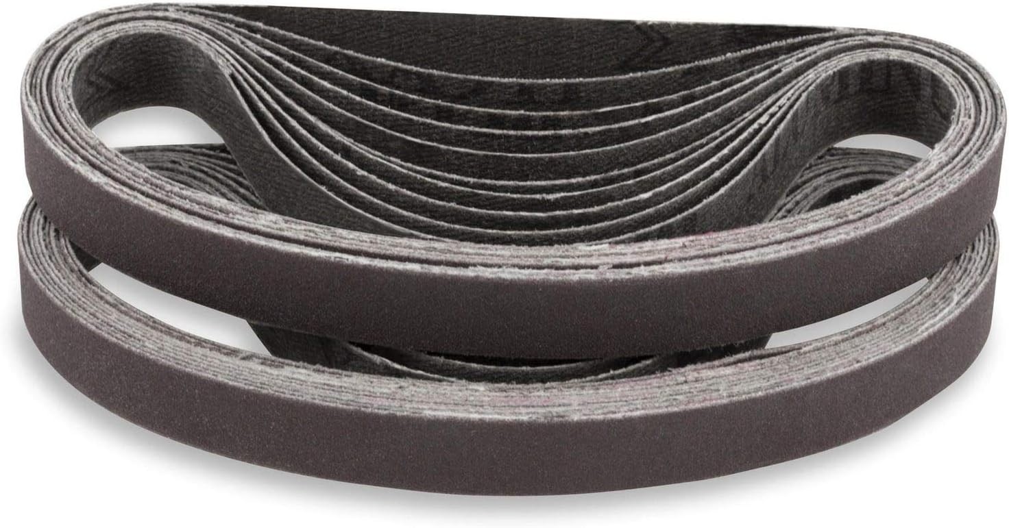 Versatile 1/2 X 12 Inch Sanding Belts – 20 Pack for Metal Grinding Applications