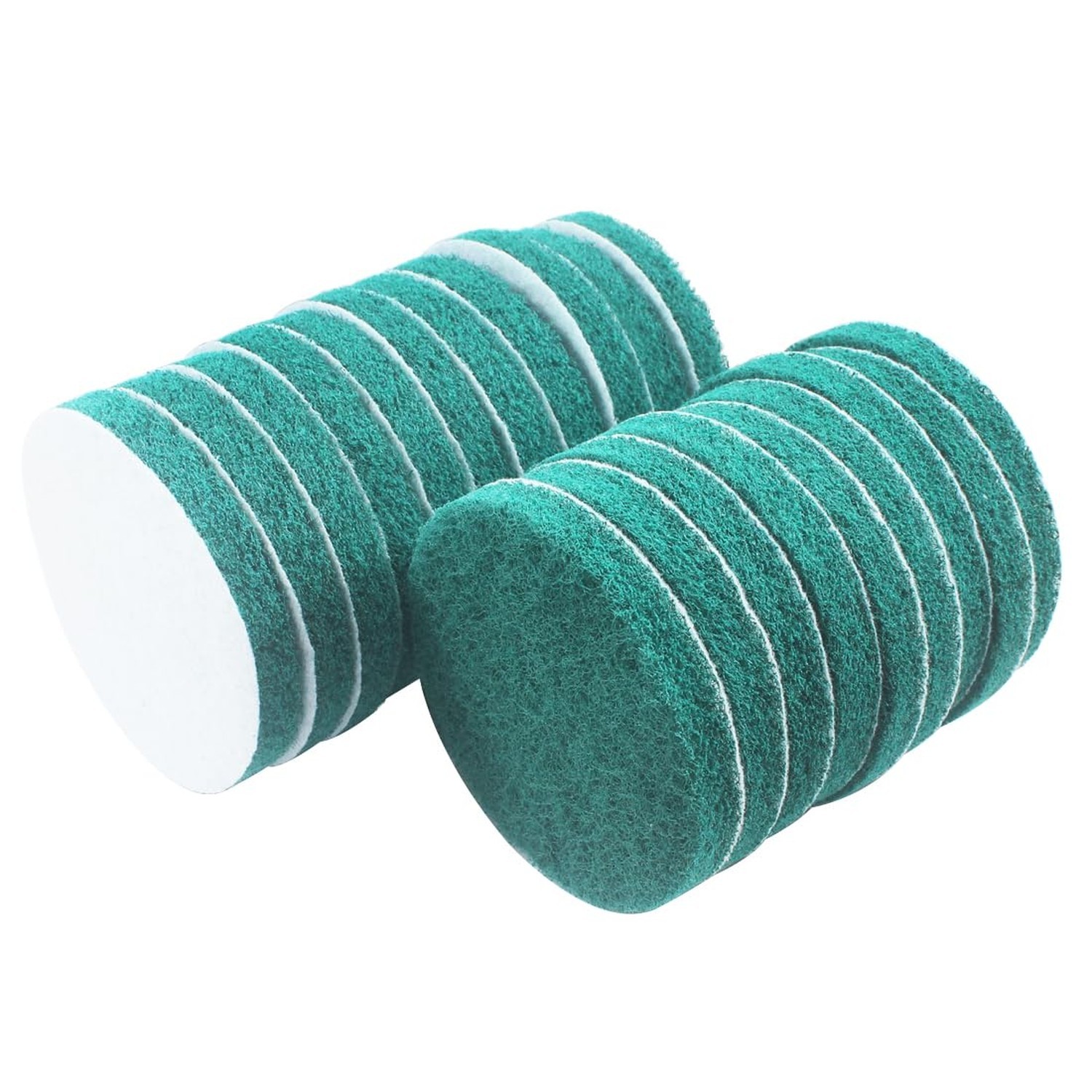 20 Pcs 5″ Drill Brush Scrubber Scouring Pads | 180 Grit, Hook & Loop Power Sc…