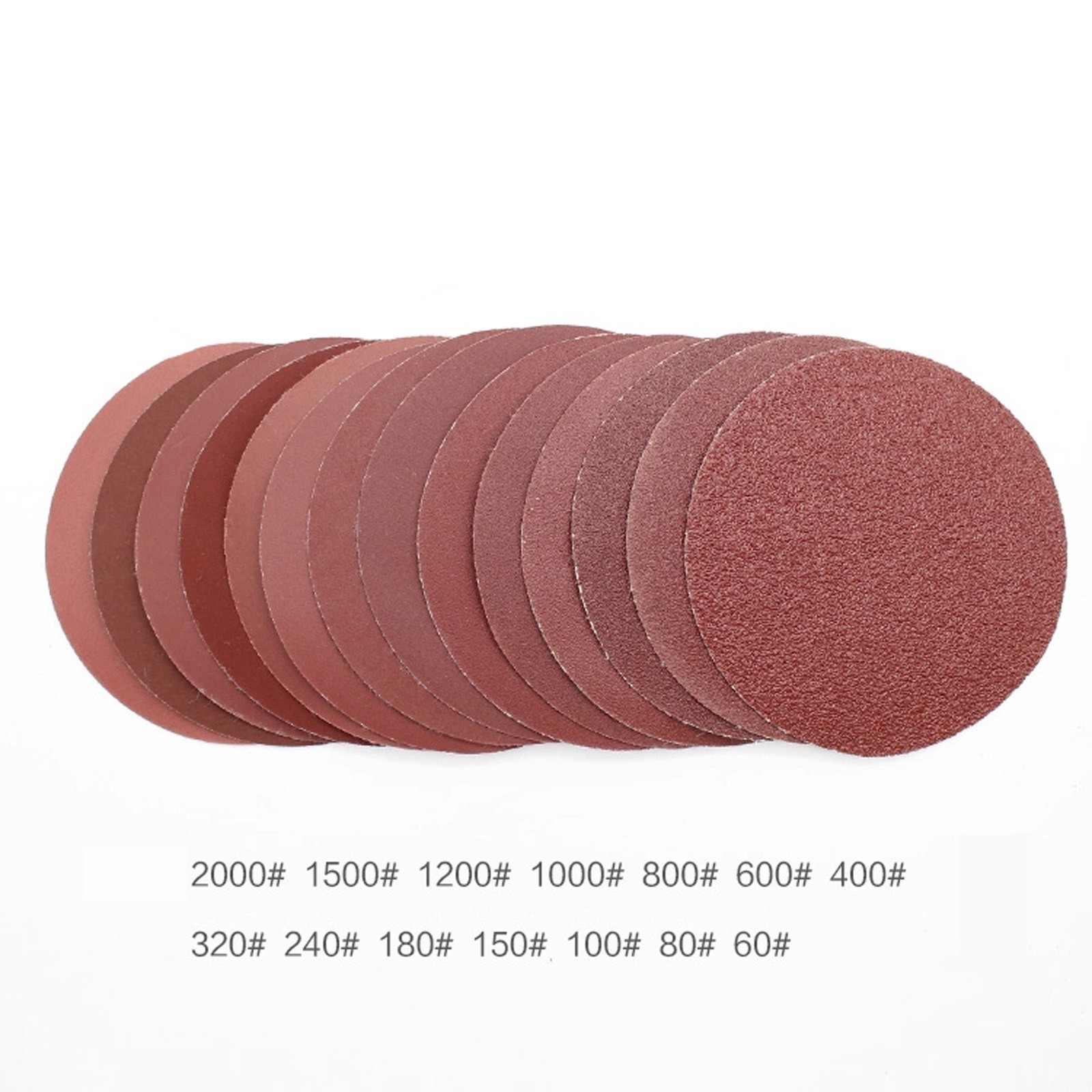 Sanding Discs 7” inch Sandpaper 180mm 40-2000 Grit Orbital Pads Hook and Loop