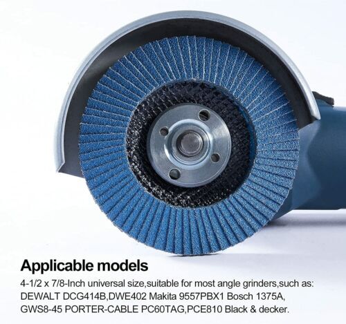 20 Pack 4.5″ ZA Flap Discs 80 Grit 115MM Sanding Grinding Wheel With 7/8″ Arbor