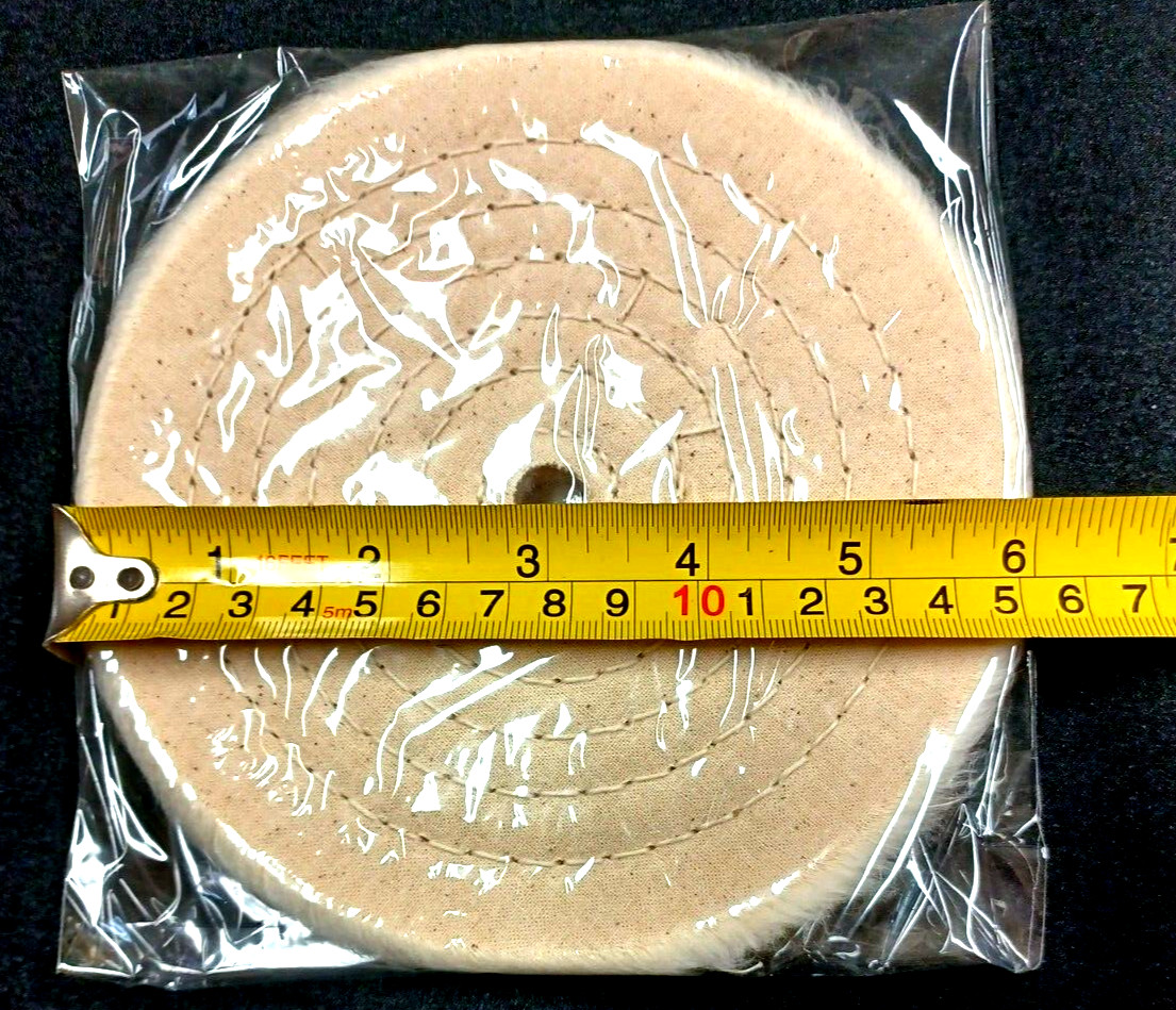 BUFFING 6″ INCH BUFFING/POLISHING 1/2″ ARBOR APPRO. 1/2″ THICK WHEEL SOFT
