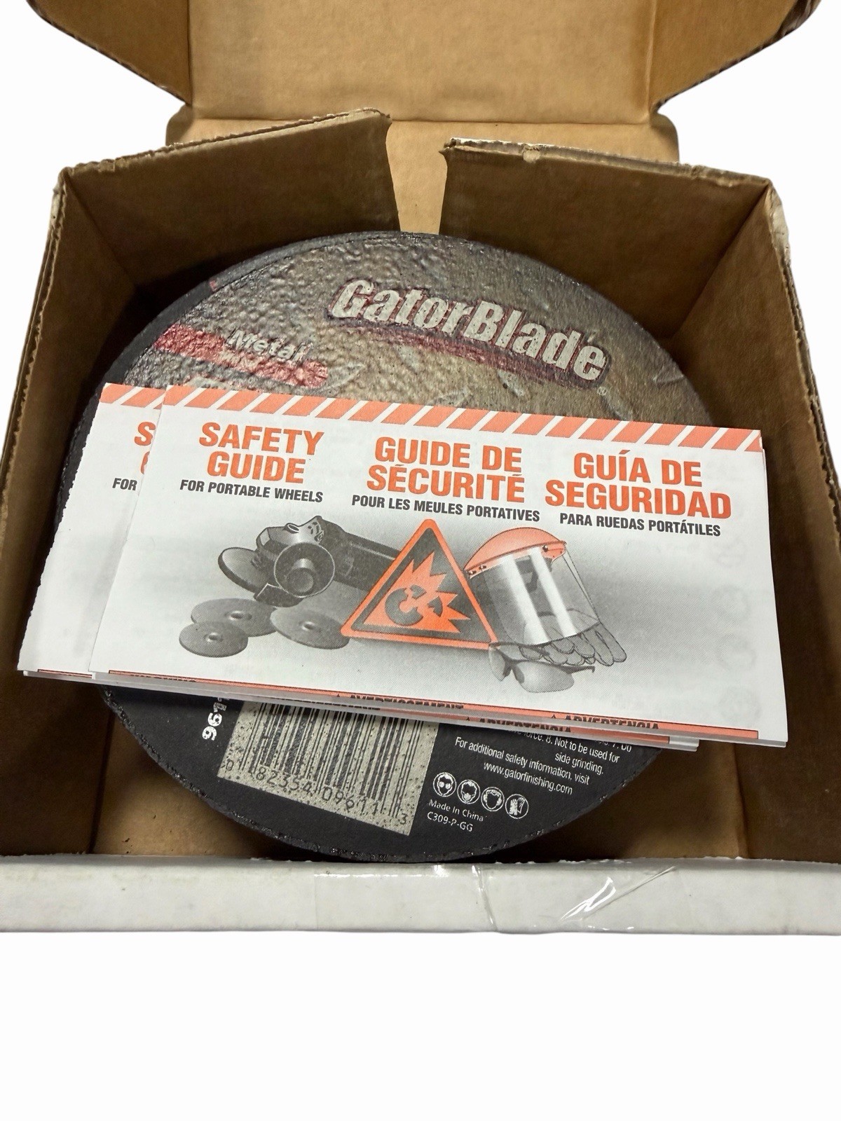 Gator Blade Thin Cut Type 1, 4-1/2 In. x 0.045 In. x 7/8 In. Metal Cut-Off Wheel