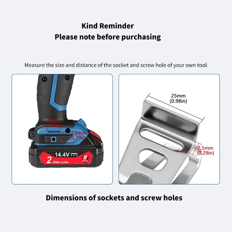 Belt Clip Hook For 18V Cordless Drills Driver Electric Drill Belt Hook Power