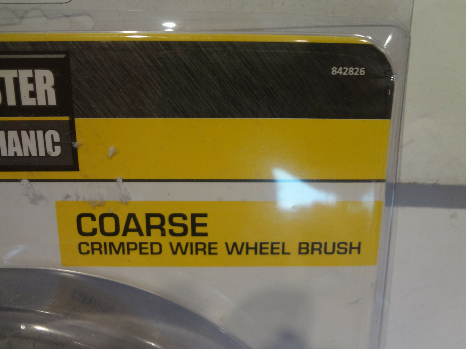 Master Mechanic 5″ COARSE Crimped Wire Wheel Brush #842826