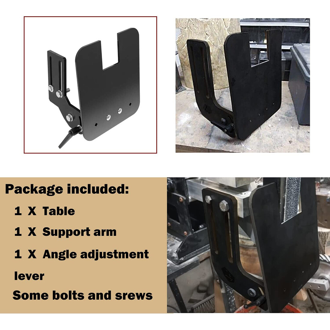 Belt Grinder Tilt Table Fits Most Popular 2×72″ Knife Grinders Such As OBM