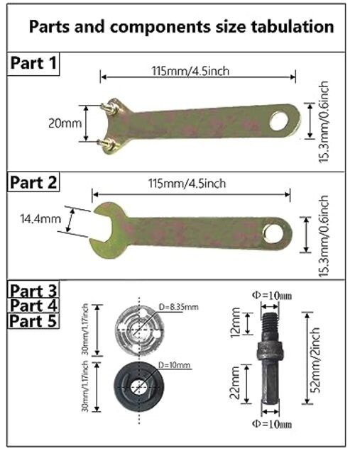 5 in 1 Electric Drill Conversion Angle Grinder Adapter Connecting Rod Kit 10MM