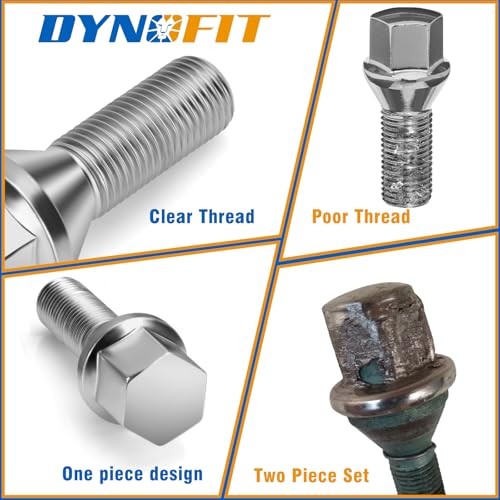 M12x1.25 Lug Bolts Set Compatible with Je-ep Compass Cherokee Renegade, 20pcs