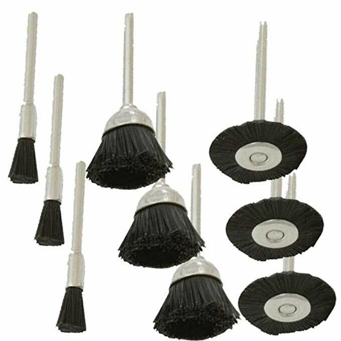 45pcs Nylon Wire Wheel Polishing Mix Brush Set for Dremel Rotary Tool