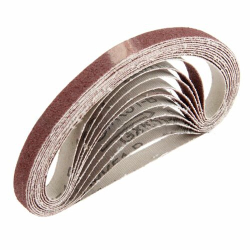 10pcs 330*10mm Abrasive Sanding Belts Grit 80# Sander Grinding Polishing Tools