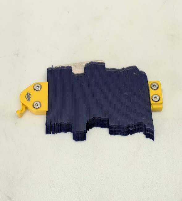 6 in. W Locking Professional Profile and Contour Gauge Blue