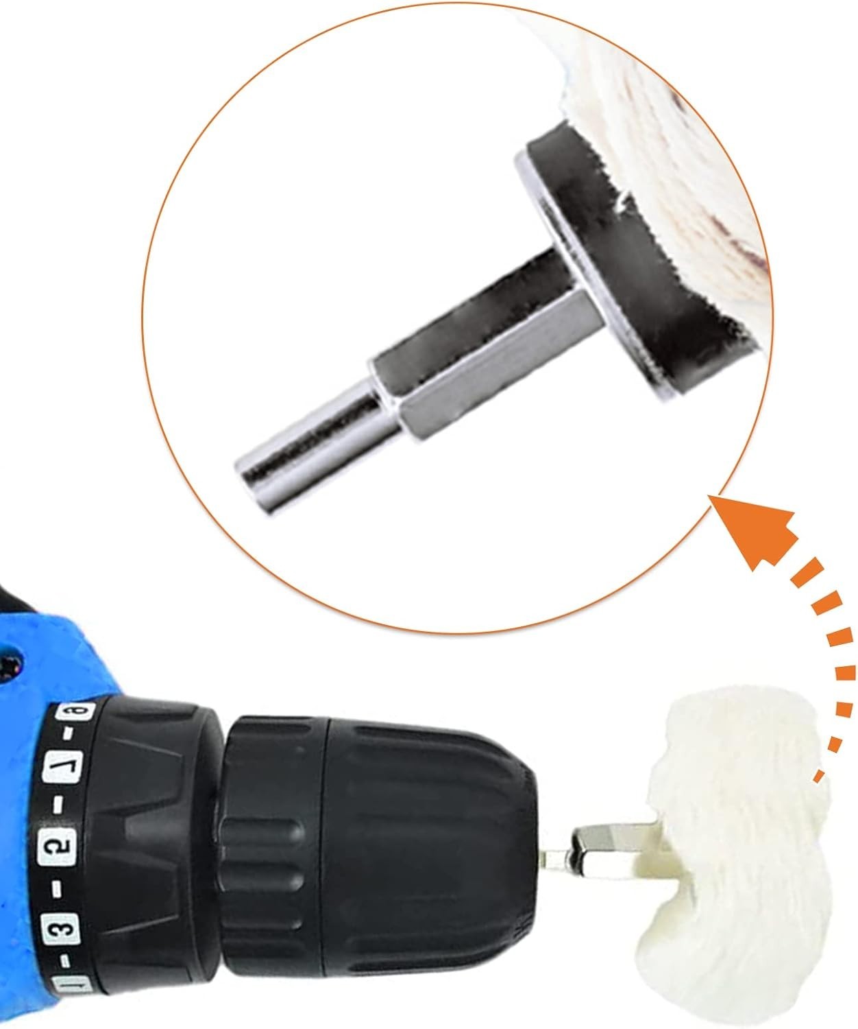 Kit de 17 discos de pulido para taladro, para metal, aluminio, acero inoxidable,