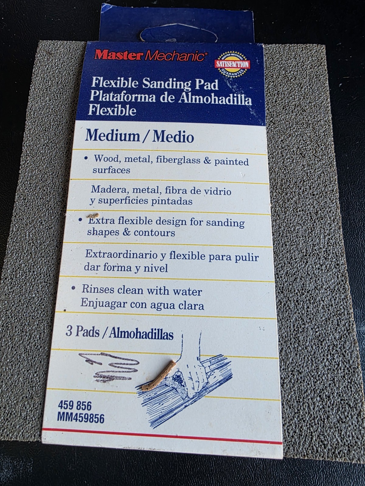 Master Mechanic 5.5″ x4.5″ Flexible Sanding Pad Medium